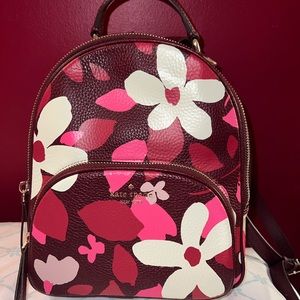 Kate Spade Floral Jackson Forest Backpack Bag brand new